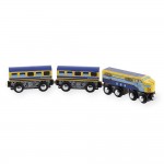 Trenulet din lemn Pasageri Imaginarium - Set Maxim 504738 Rail Road 